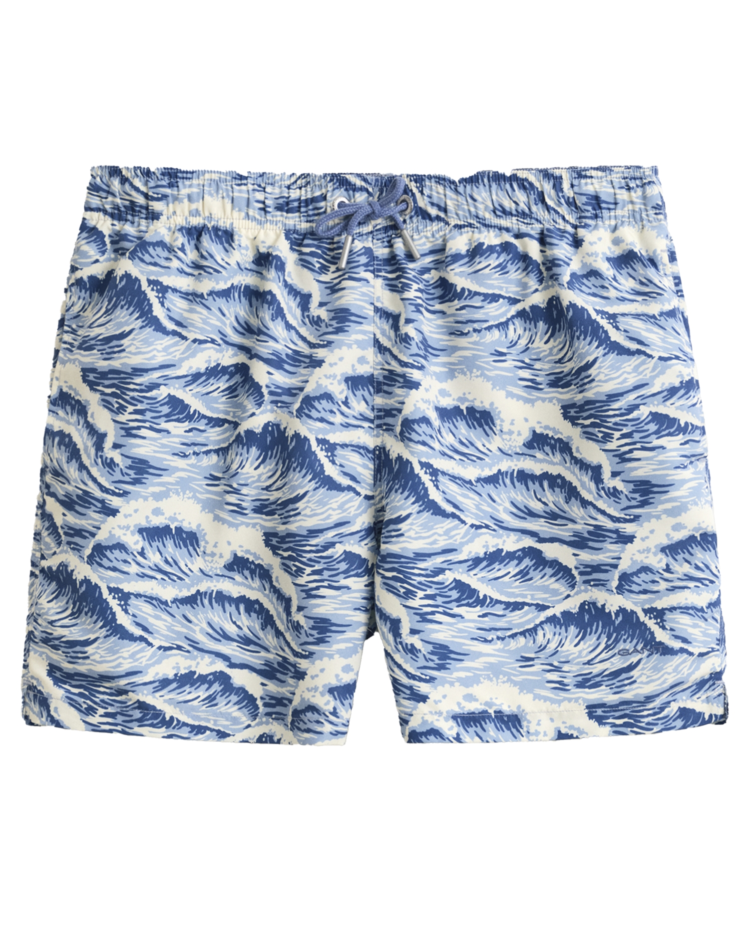 Gant - Waves Print Badeshorts - Vintage Blue